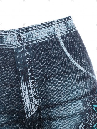 3d Print Bohemian Floral Capri Jeggings