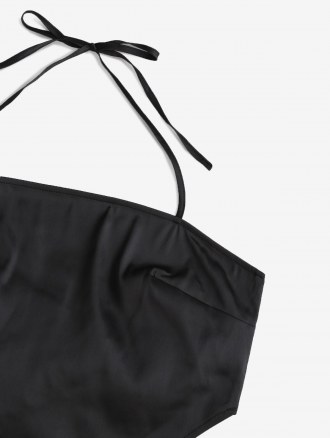 Back Tie Halter Bandana Top