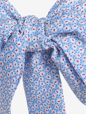 Bowknot Allover Print Crop Camisole