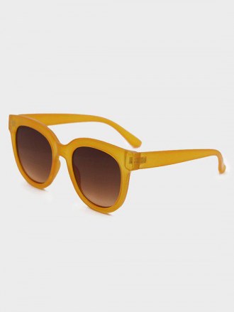 Brief Round Anti Uv Sunglasses