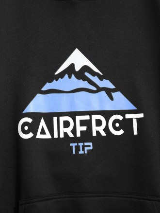 Cartoon Mountain Print Graphic Hoodie