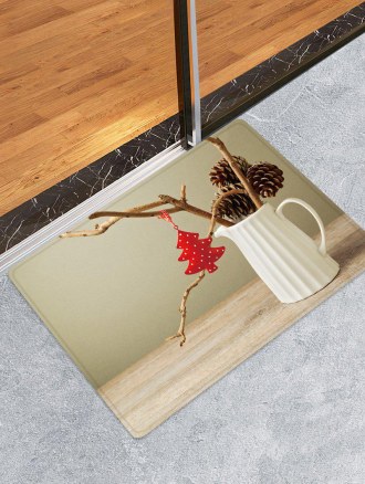 Christmas Decoration Pattern Water Absorption Area Rug