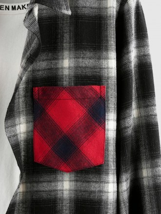 Colorblock Plaid Shirt