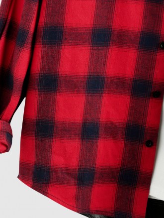 Colorblock Plaid Shirt