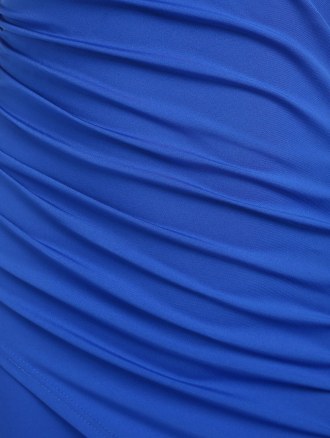 Draped Overlap Bustier Tulip Dress