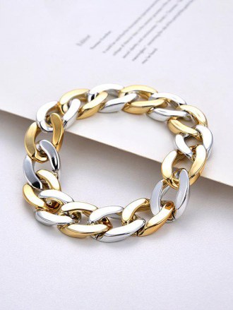 Free Adjustable Thick Chain Mixed Color Bracelet
