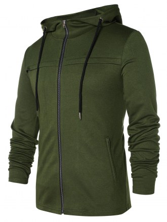 Front Pockets Zip Up Hoodie