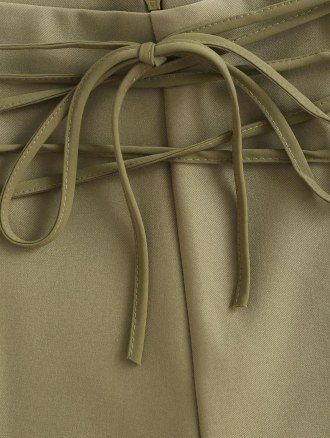 Lace Up Zipper Solid Color Shorts