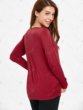 Long Sleeve Elastic Maternity Sleep Top