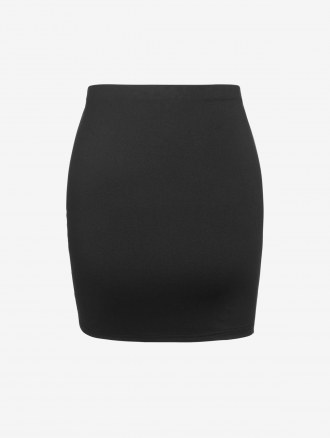 Overlap Ruched Draped Mini Skirt