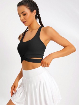 Racerback Criss Crosss Sport Yoga Bra