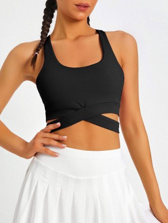 Racerback Criss Crosss Sport Yoga Bra
