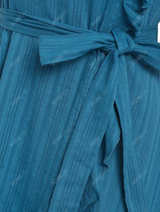 Ruffled Cold Shoulder Flounced Dress