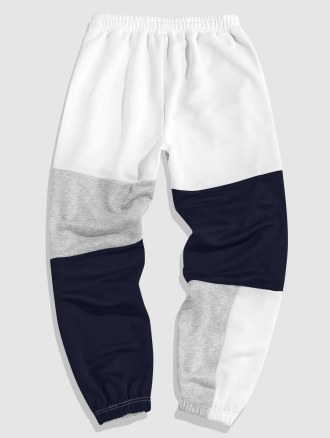 Short Sleeve Rose Print Cotton T Shirt With Colorblock Rules Sports Sweatpants Two Piece Set