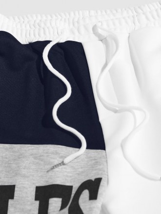 Short Sleeve Rose Print Cotton T Shirt With Colorblock Rules Sports Sweatpants Two Piece Set