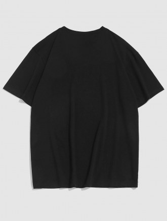 Simple Style Yosemite Letter Printed T-shirt