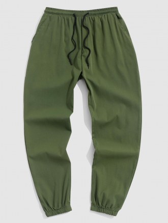 Solid Color Casual Pants