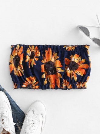 Sunflower Bandeau Top