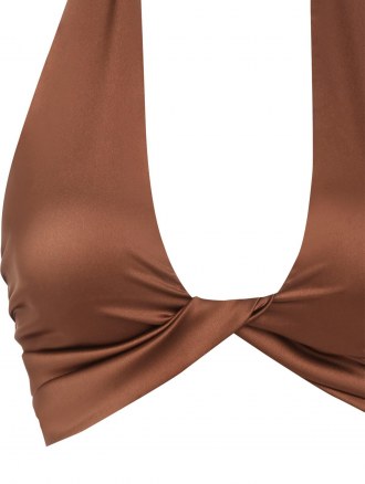 Twisted Halter Tie Back Tank Top