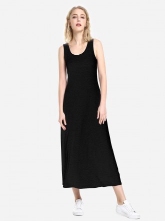Zan.style Round Neck Vest Dress